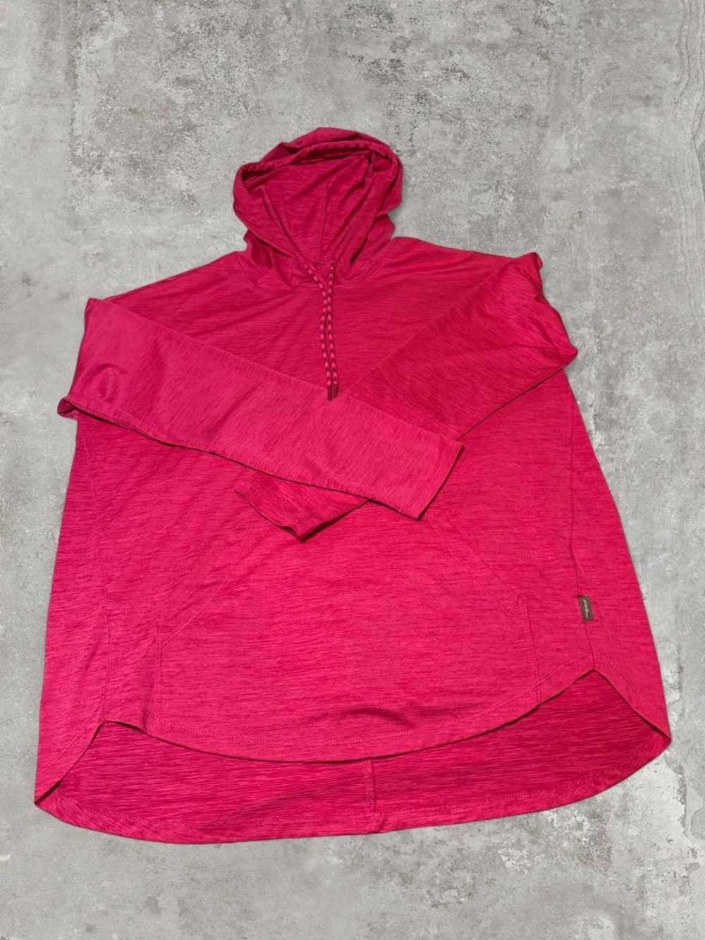 Eddie Bauer Bright Pink Hooded Long-Sleeve Pullover
